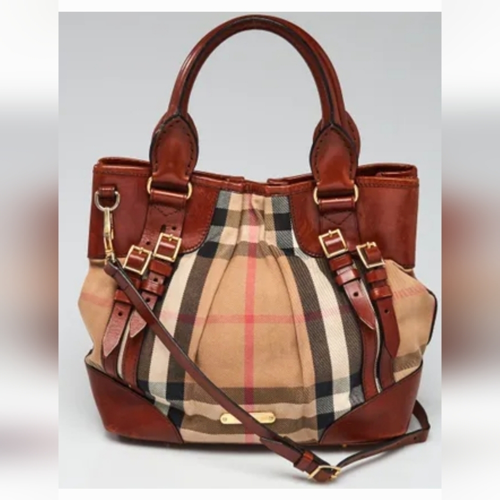 🤎▪️BURBERRY▪️ brown canvas Crossbody bag & COA included - Picture 12 of 12